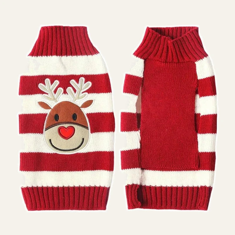 Christmas Knit Dog Sweater