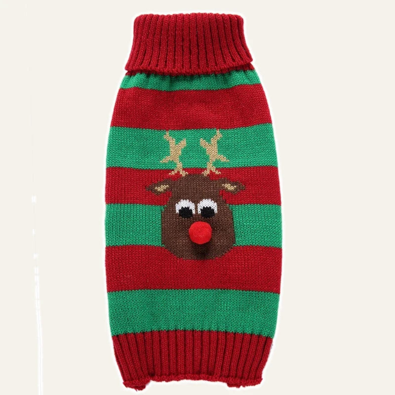 Christmas Knit Dog Sweater