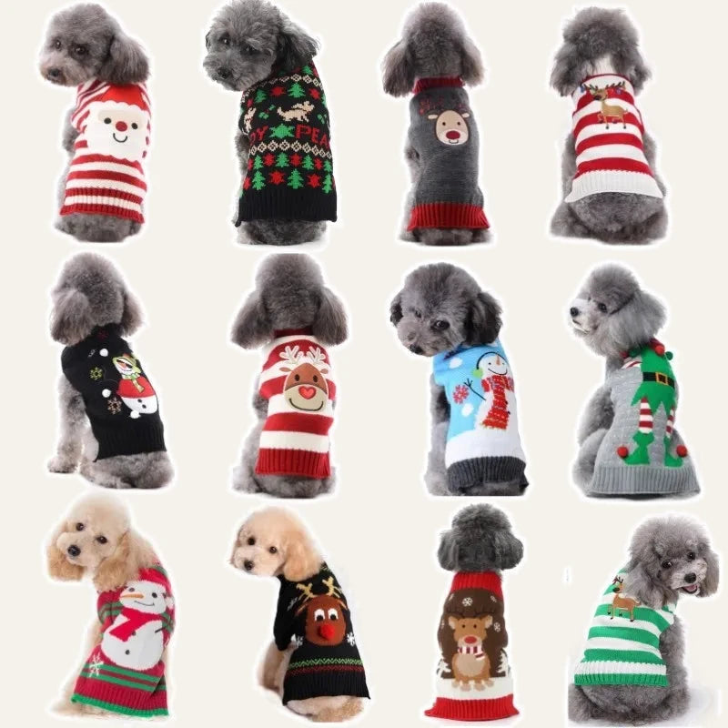 Christmas Knit Dog Sweater