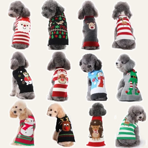 Christmas Knit Dog Sweater