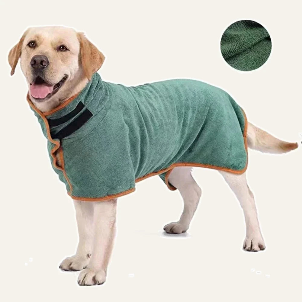 Quick-Dry Dog Bathrobe