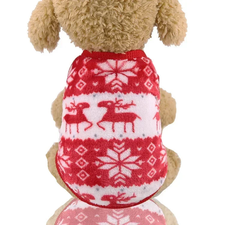 Christmas Fleece Dog Outfit