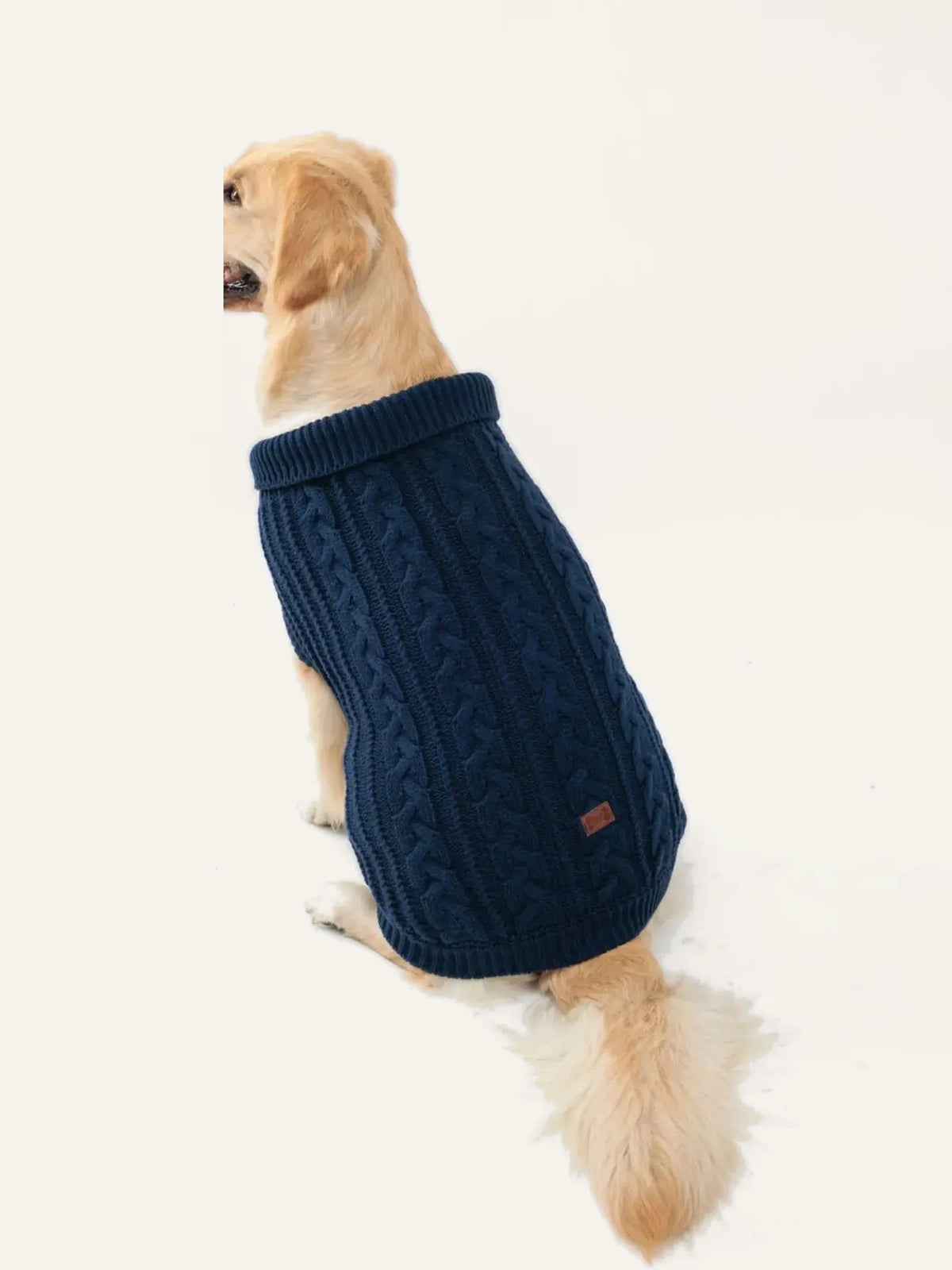 Cosy Cable Knit Dog Sweater