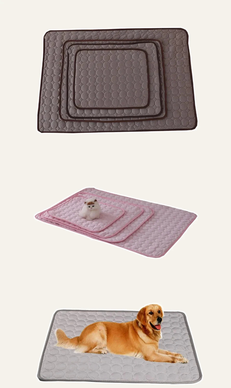 Ice-Silk Dog Cooling Mat
