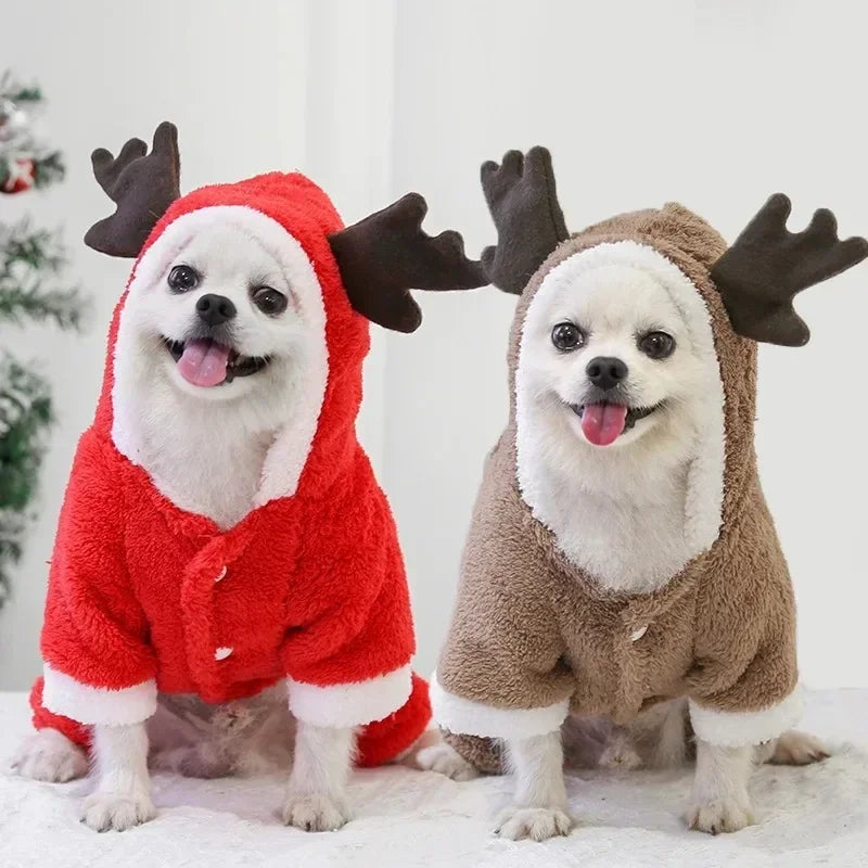 Christmas Fleece Dog Outfit