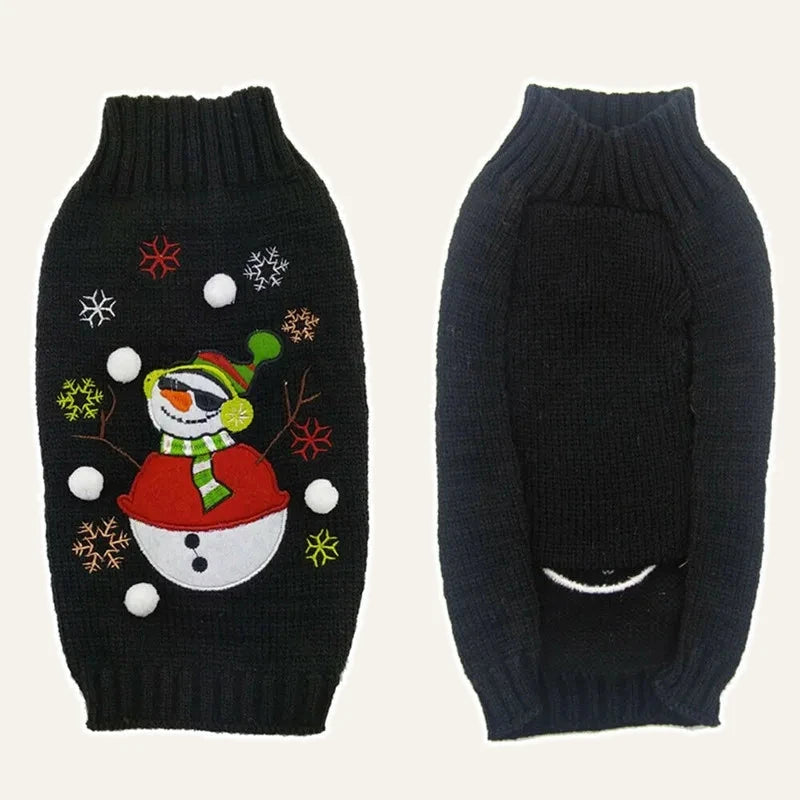 Christmas Knit Dog Sweater