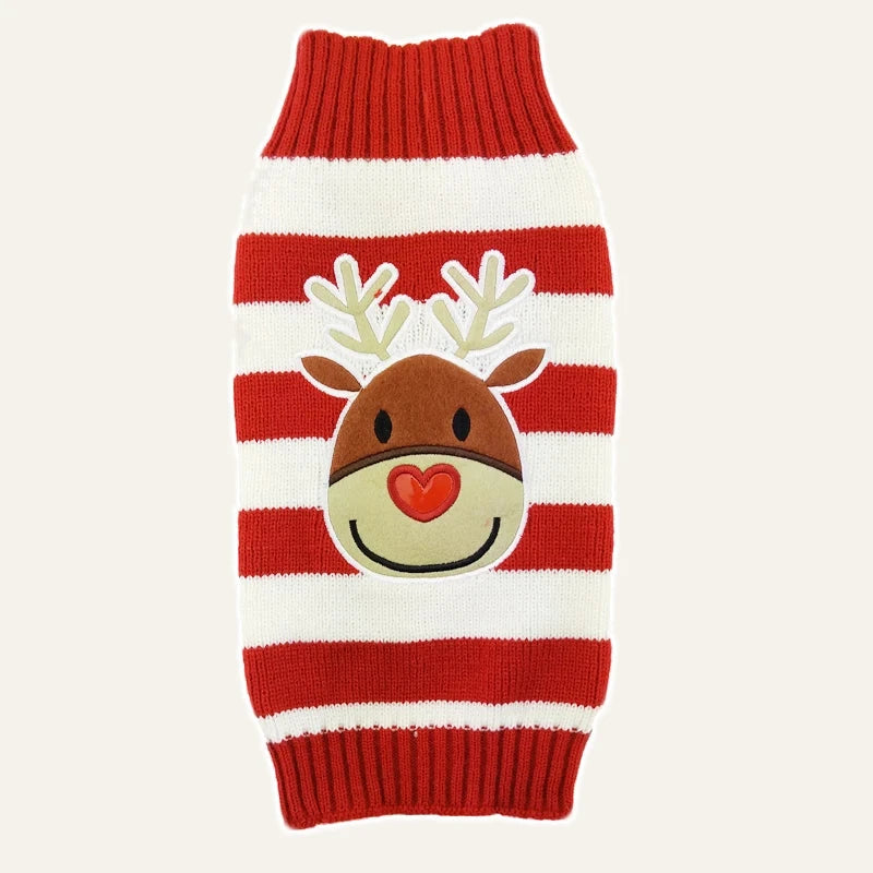 Christmas Knit Dog Sweater