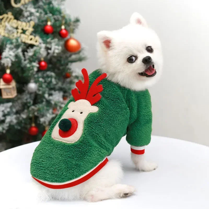 Christmas Fleece Dog Outfit