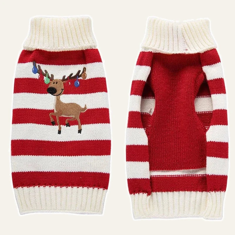 Christmas Knit Dog Sweater