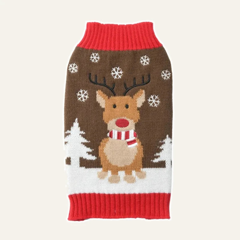 Christmas Knit Dog Sweater