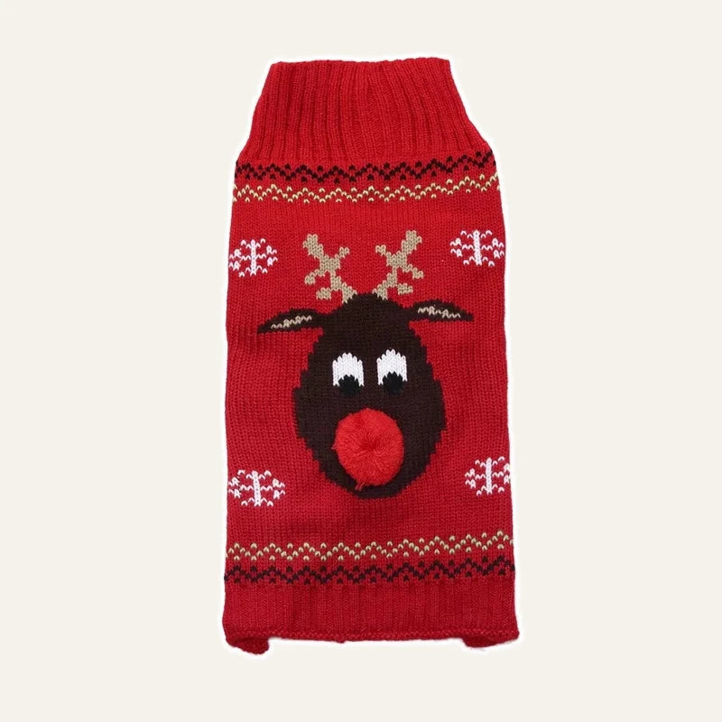 Christmas Knit Dog Sweater