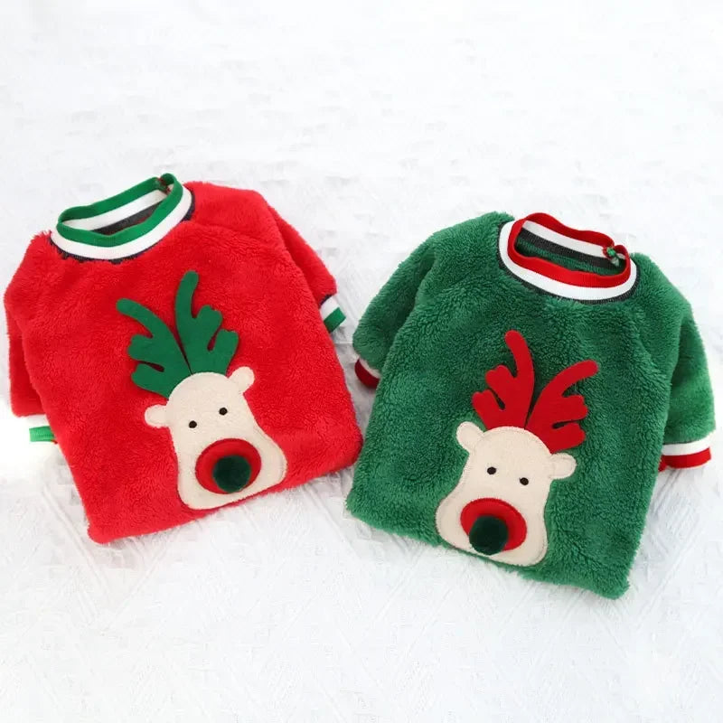 Christmas Fleece Dog Outfit