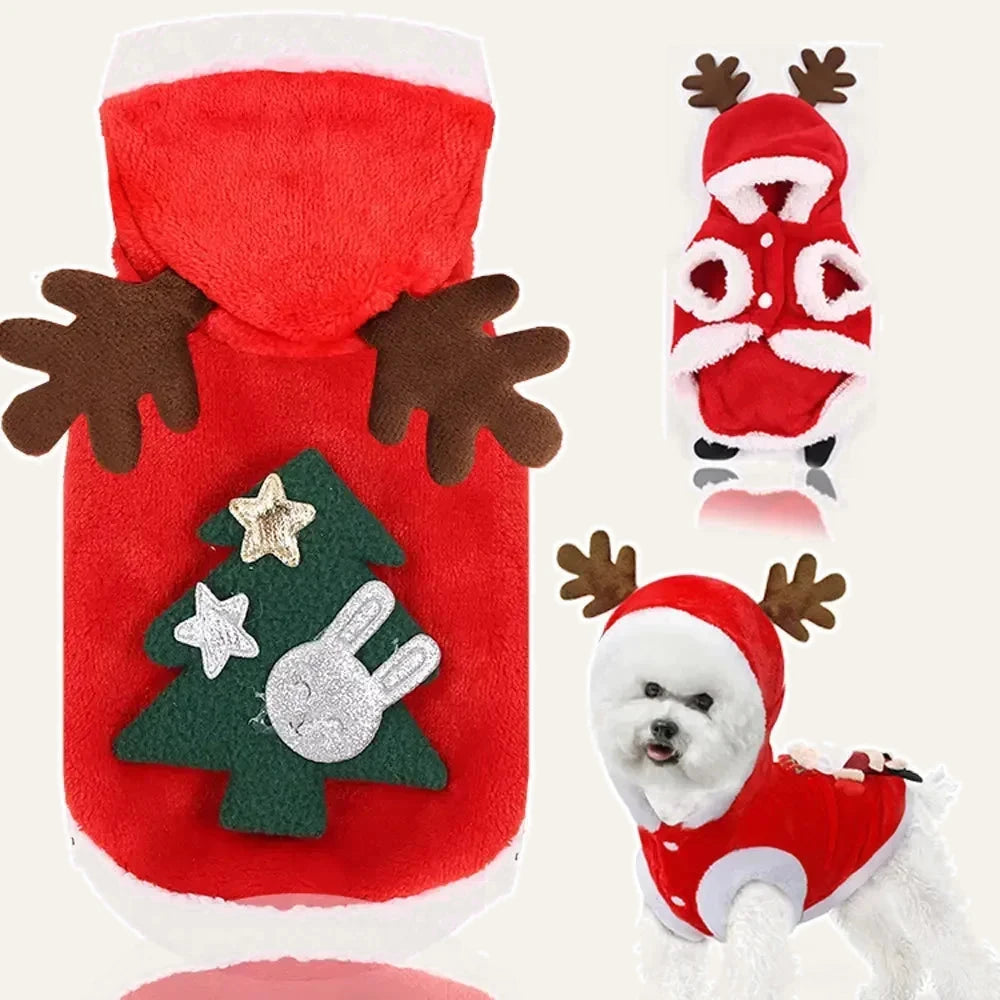 Christmas Fleece Dog Outfit