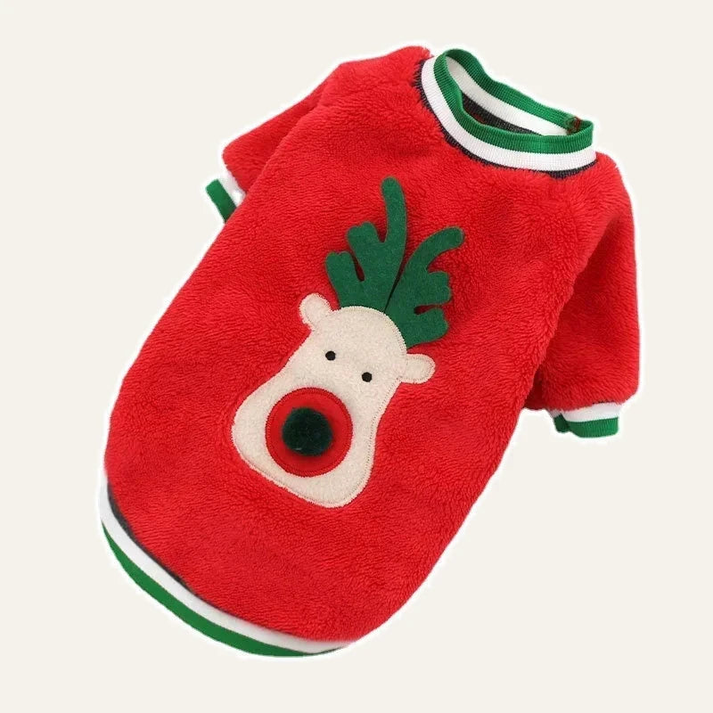 Christmas Fleece Dog Outfit