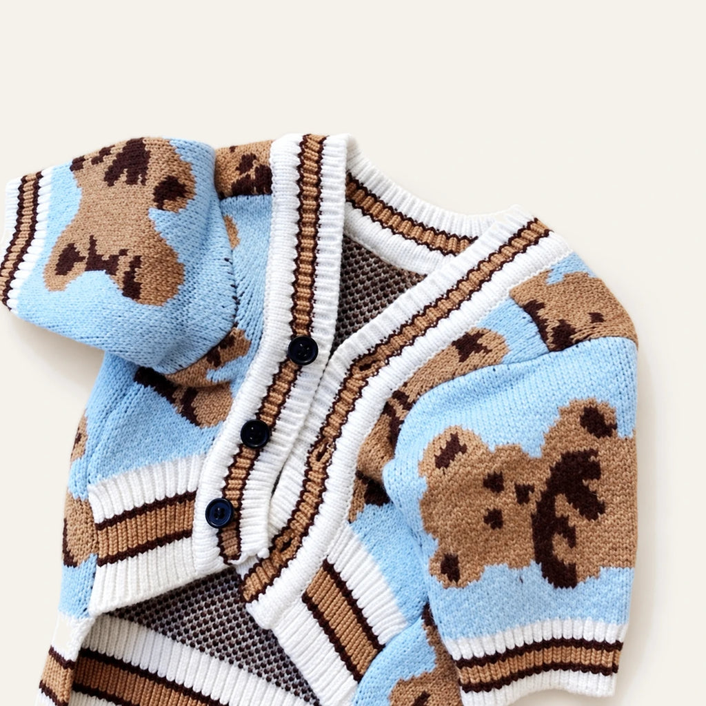 Striped Knit Dog Sweater