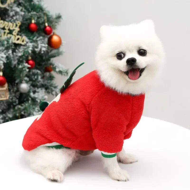 Christmas Fleece Dog Outfit