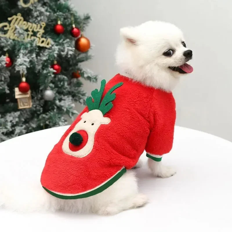 Christmas Fleece Dog Outfit