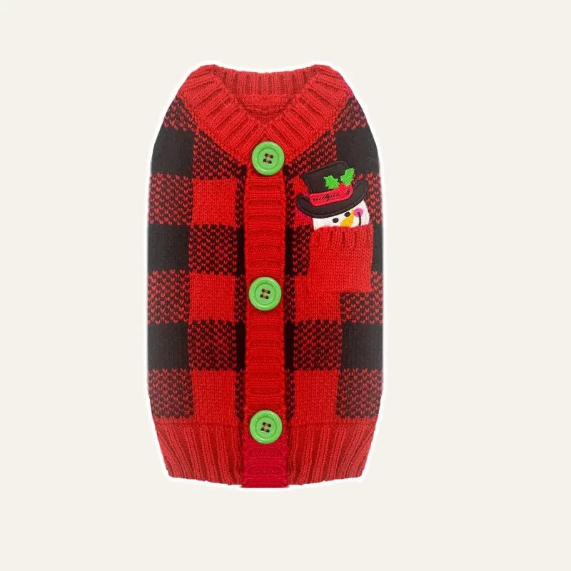 Christmas Knit Dog Sweater