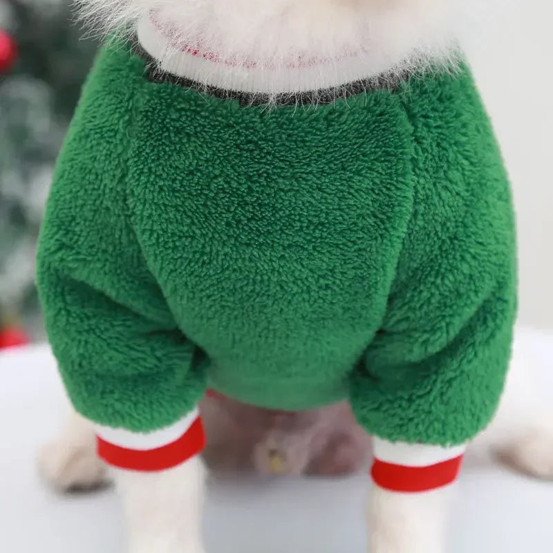 Christmas Fleece Dog Outfit