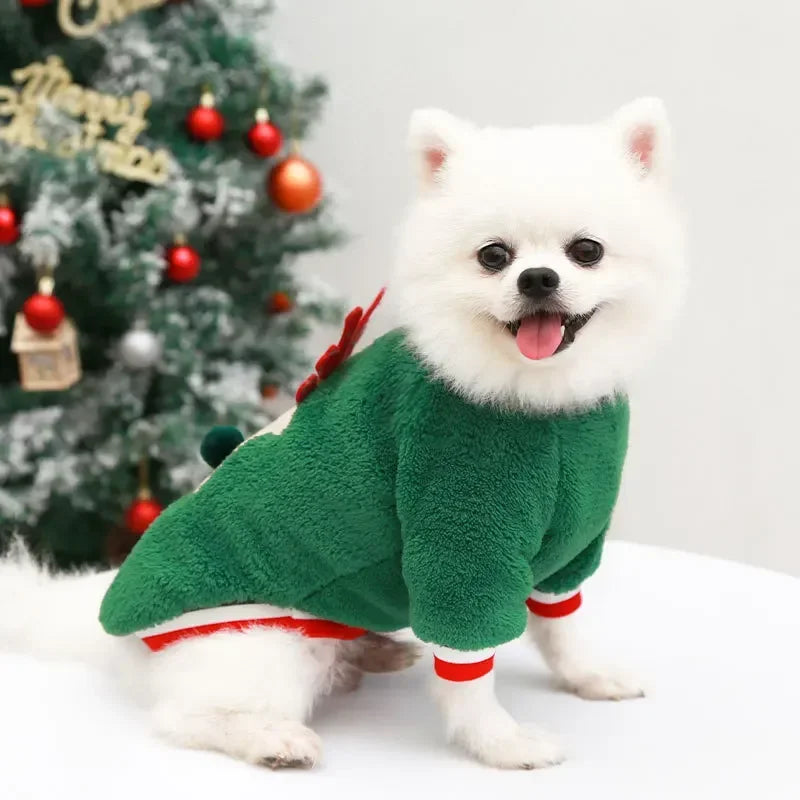 Christmas Fleece Dog Outfit