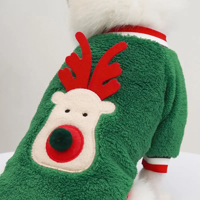 Christmas Fleece Dog Outfit