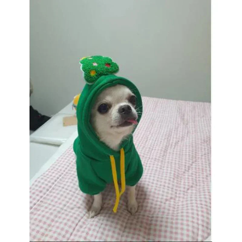 Christmas Fleece Dog Outfit