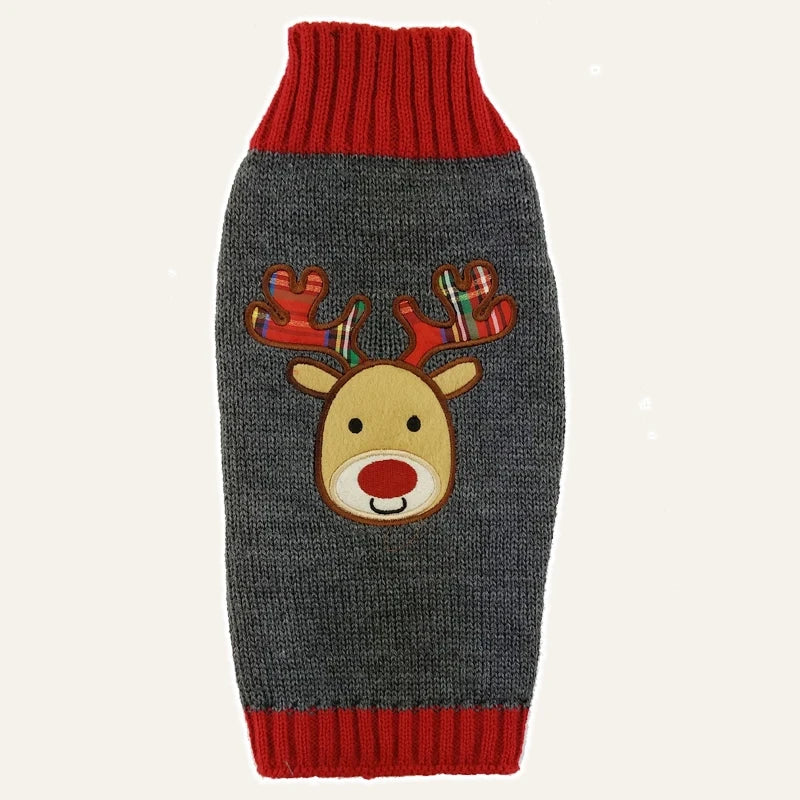 Christmas Knit Dog Sweater