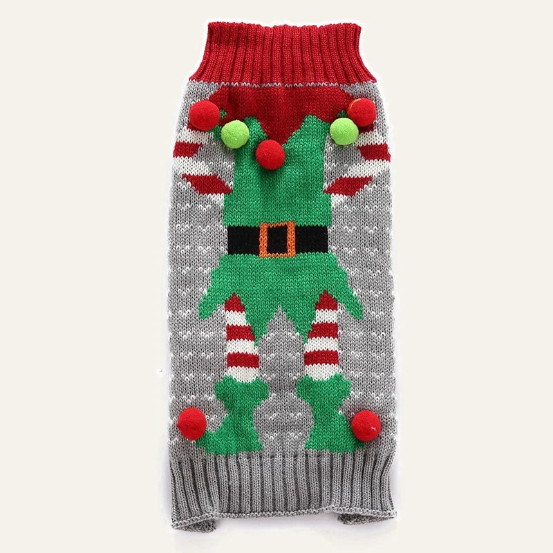 Christmas Knit Dog Sweater