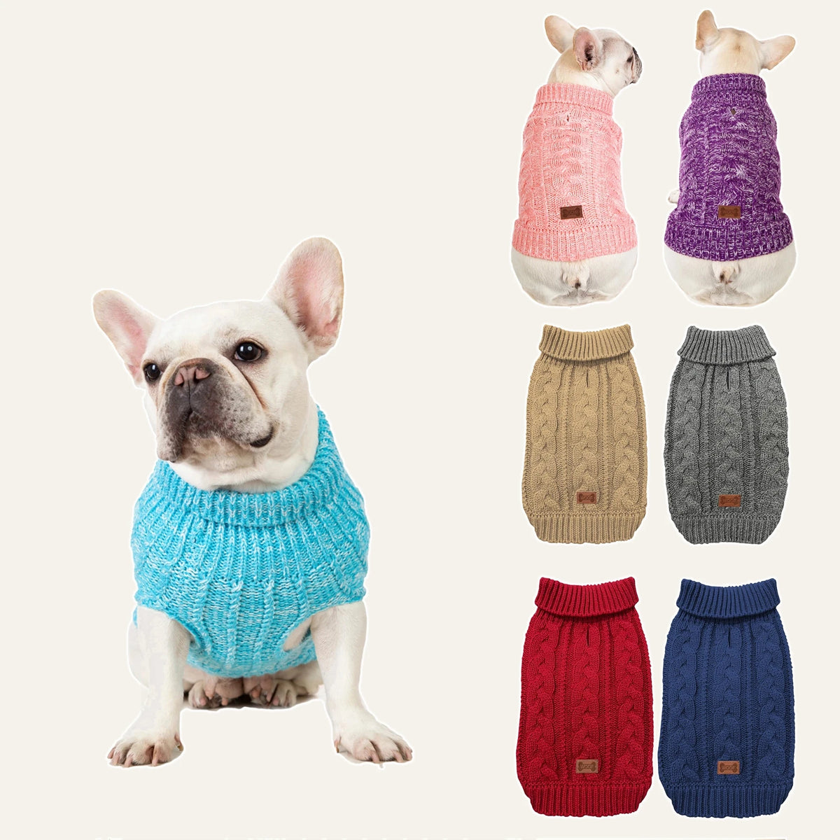 Cosy Cable Knit Dog Sweater