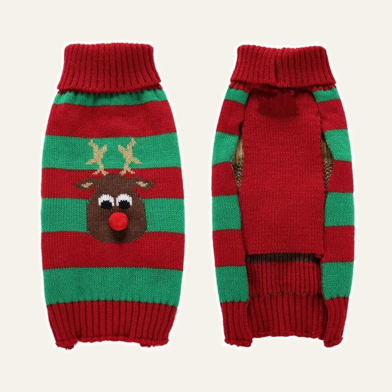Christmas Knit Dog Sweater