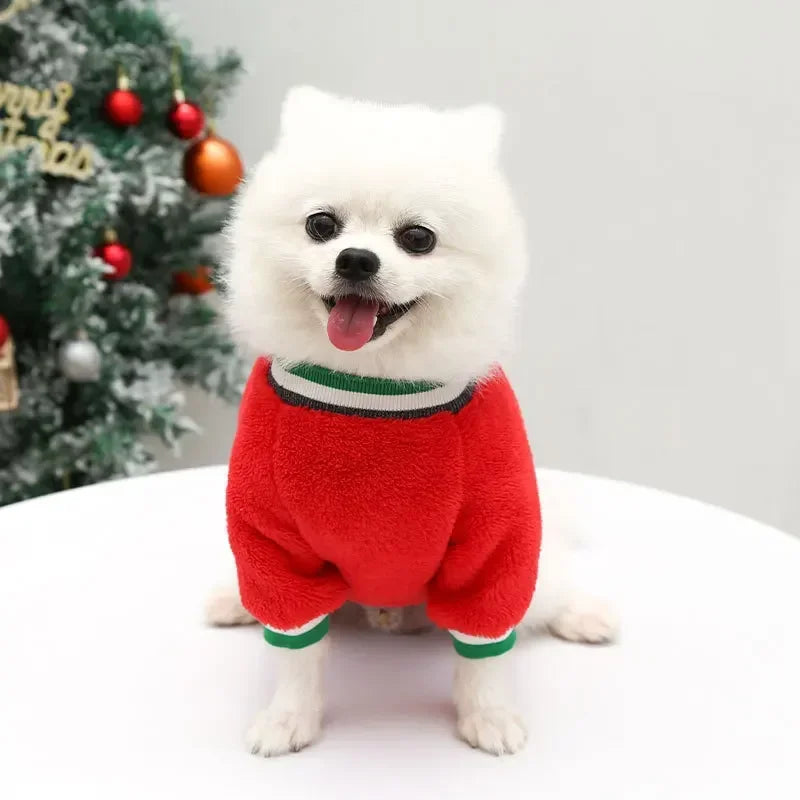 Christmas Fleece Dog Outfit