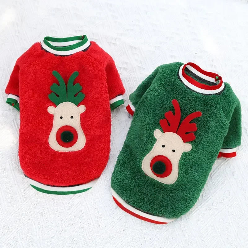 Christmas Fleece Dog Outfit