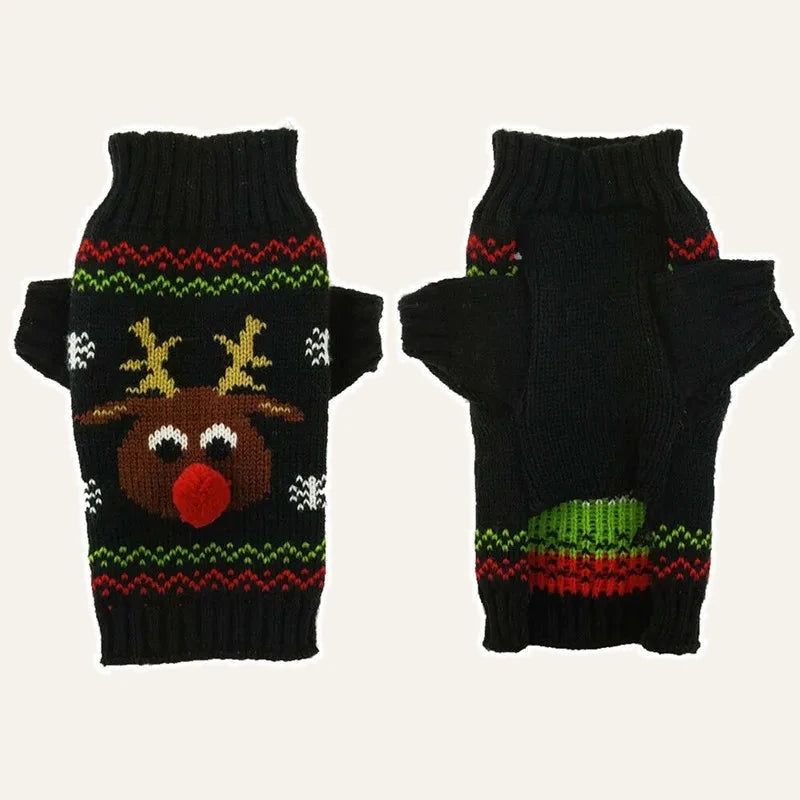 Christmas Knit Dog Sweater
