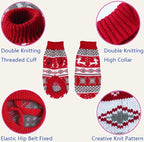 Reindeer Christmas Sweater for Medium & Large Dogs