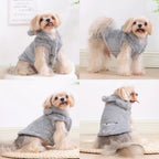 Plush Fleece Dog Hoodie – detail view 5