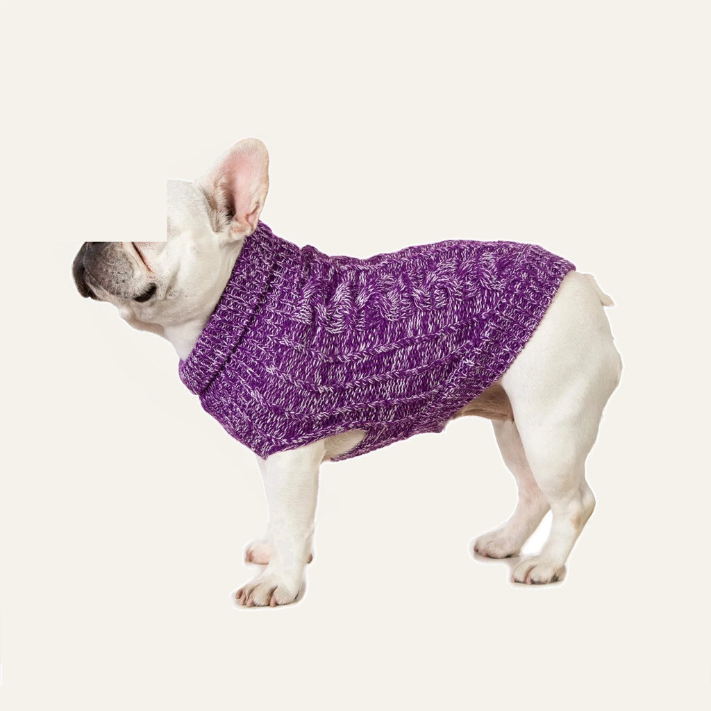 Cosy Cable Knit Dog Sweater