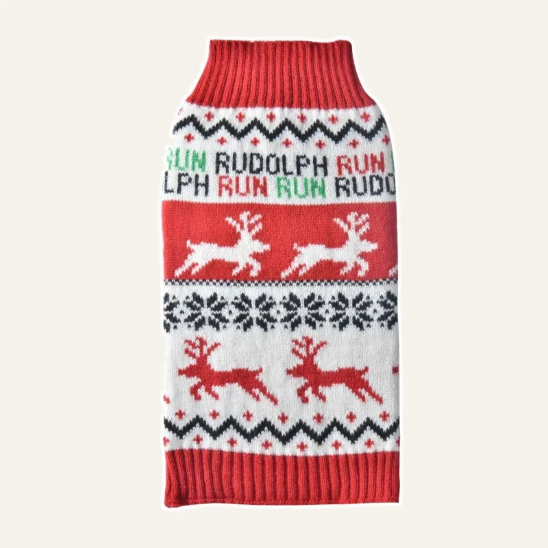 Christmas Knit Dog Sweater