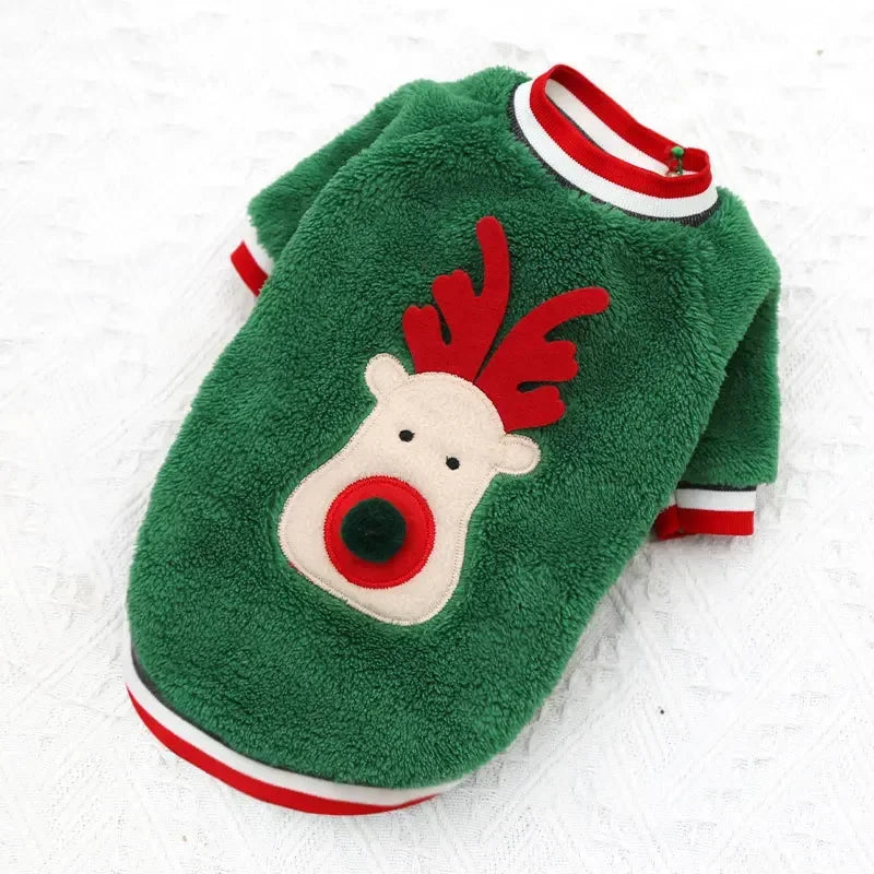 Christmas Fleece Dog Outfit