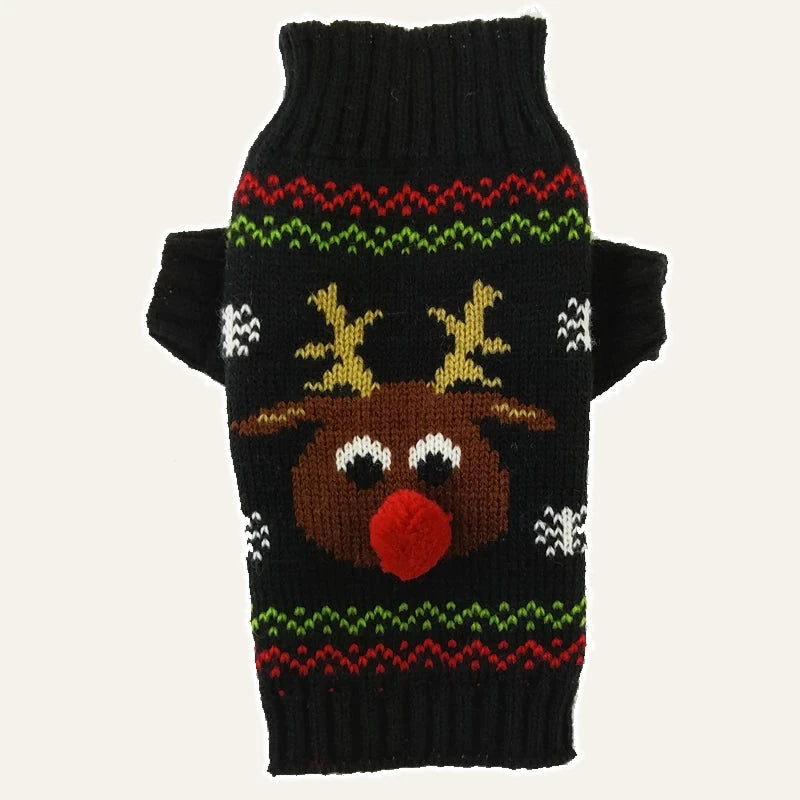 Christmas Knit Dog Sweater