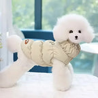 Soft Padded Winter Dog Coat – detail view 3