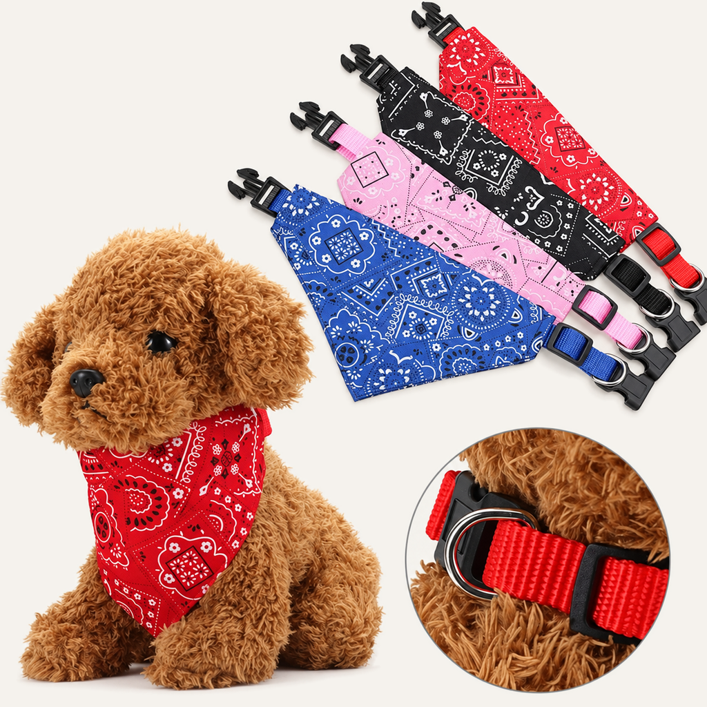 Adjustable Dog Bandana – front view