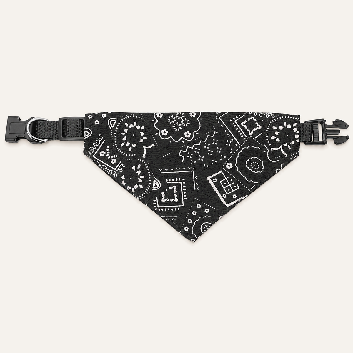 Adjustable Dog Bandana in Black