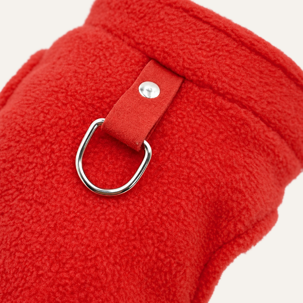 Fleece Dog Vest with D-Ring – detail view 4