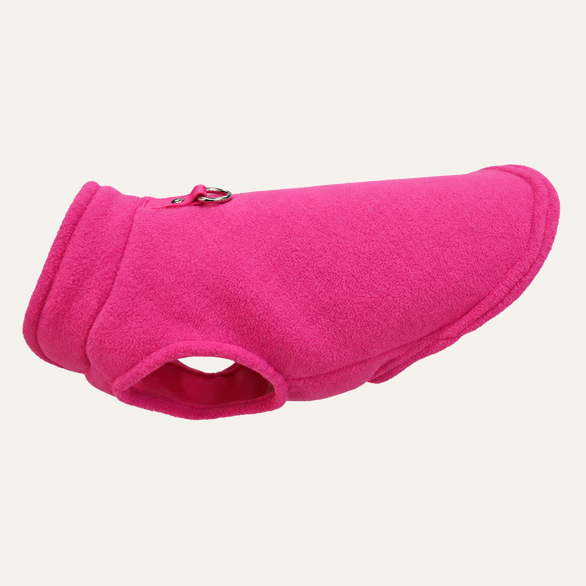 Fleece Dog Vest with D-Ring in Rose Red