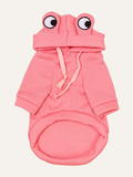 Frog Dog Hoodie in Pink