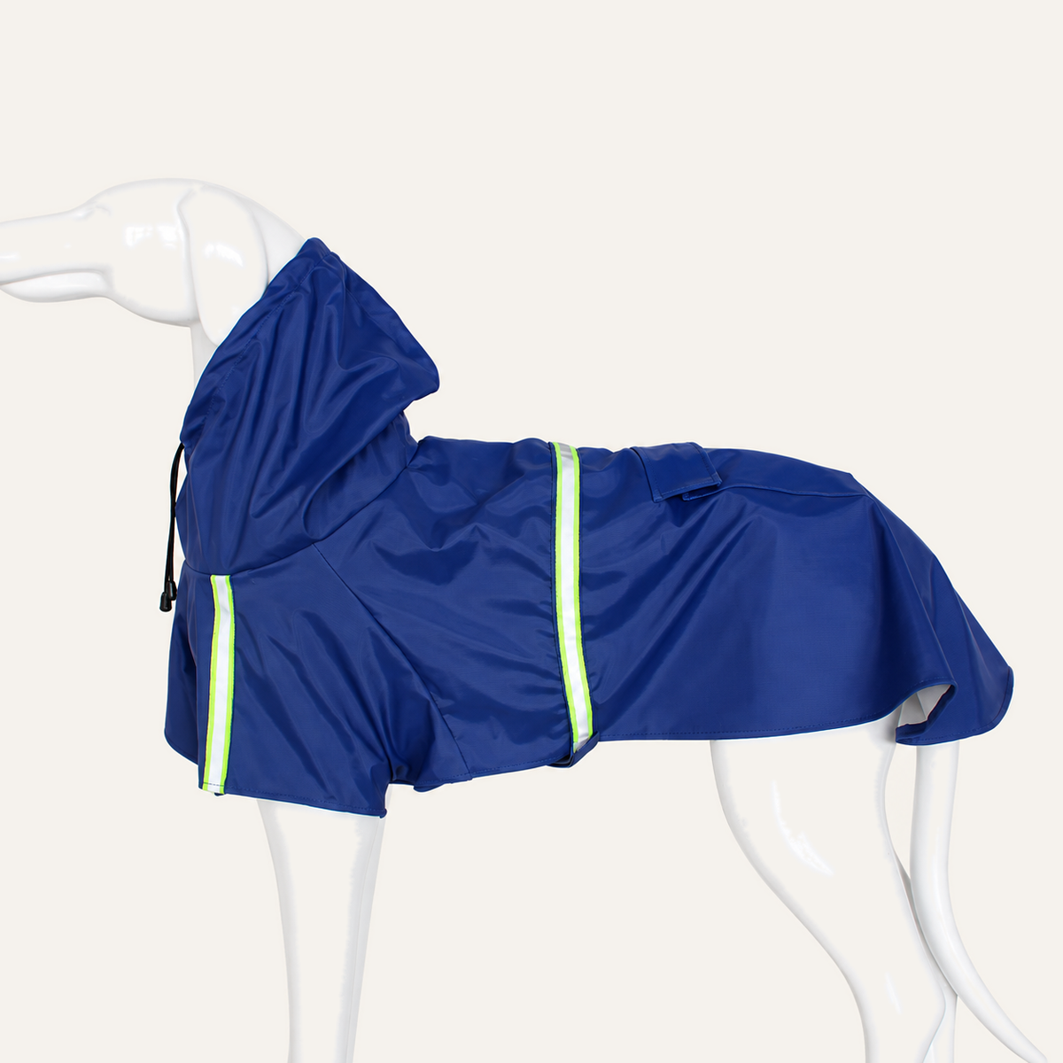 Hooded Cloak Raincoat for Large Dogs in Blue