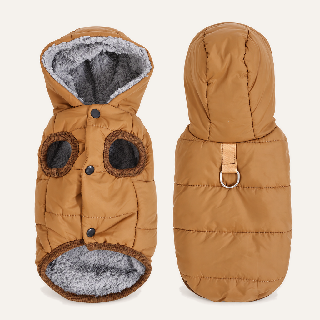 Hooded Fleece-Lined Dog Parka – detail view 4
