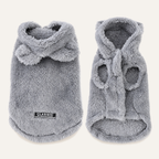 Plush Fleece Dog Hoodie – front view