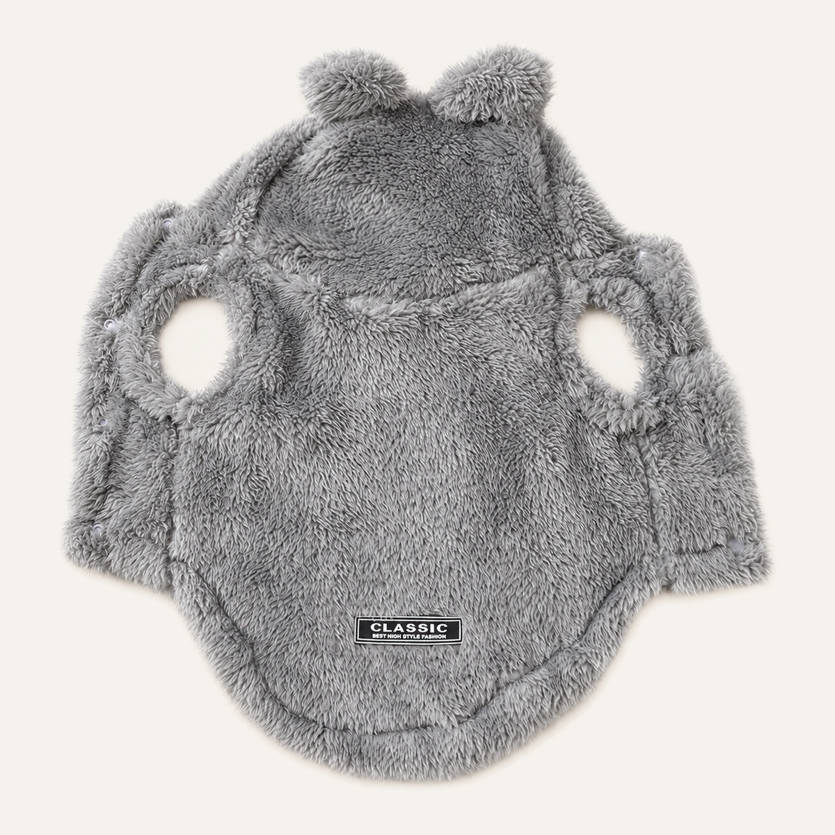 Plush Fleece Dog Hoodie – detail view 2