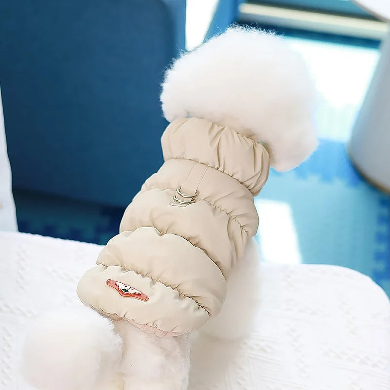 Soft Padded Winter Dog Coat – front view